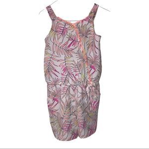 Target wonder nation big girl summer colorful palm tree print romper sz 14-16